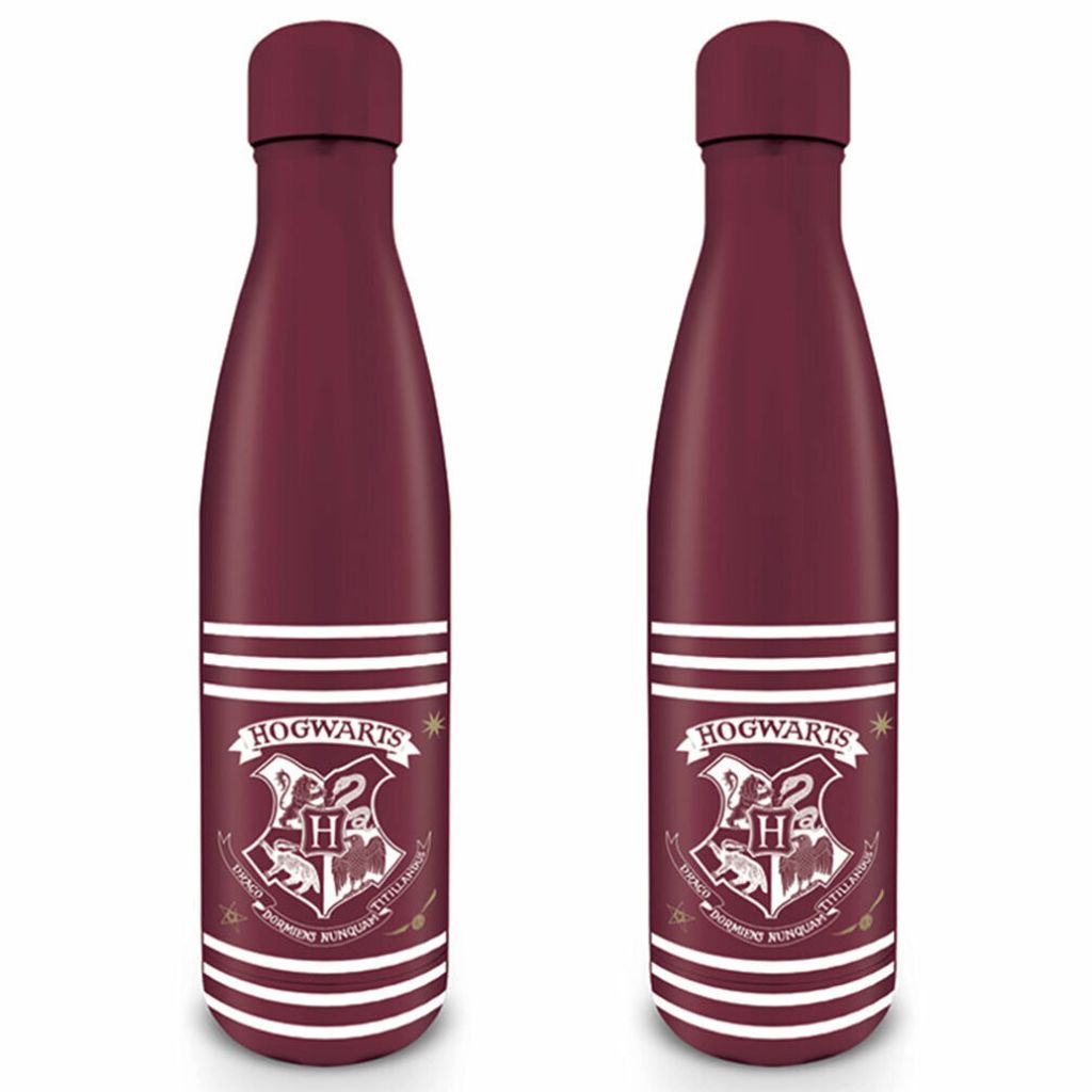 PYR - Hogwarts Maroon and Stripes Metallflasche Produktbild 