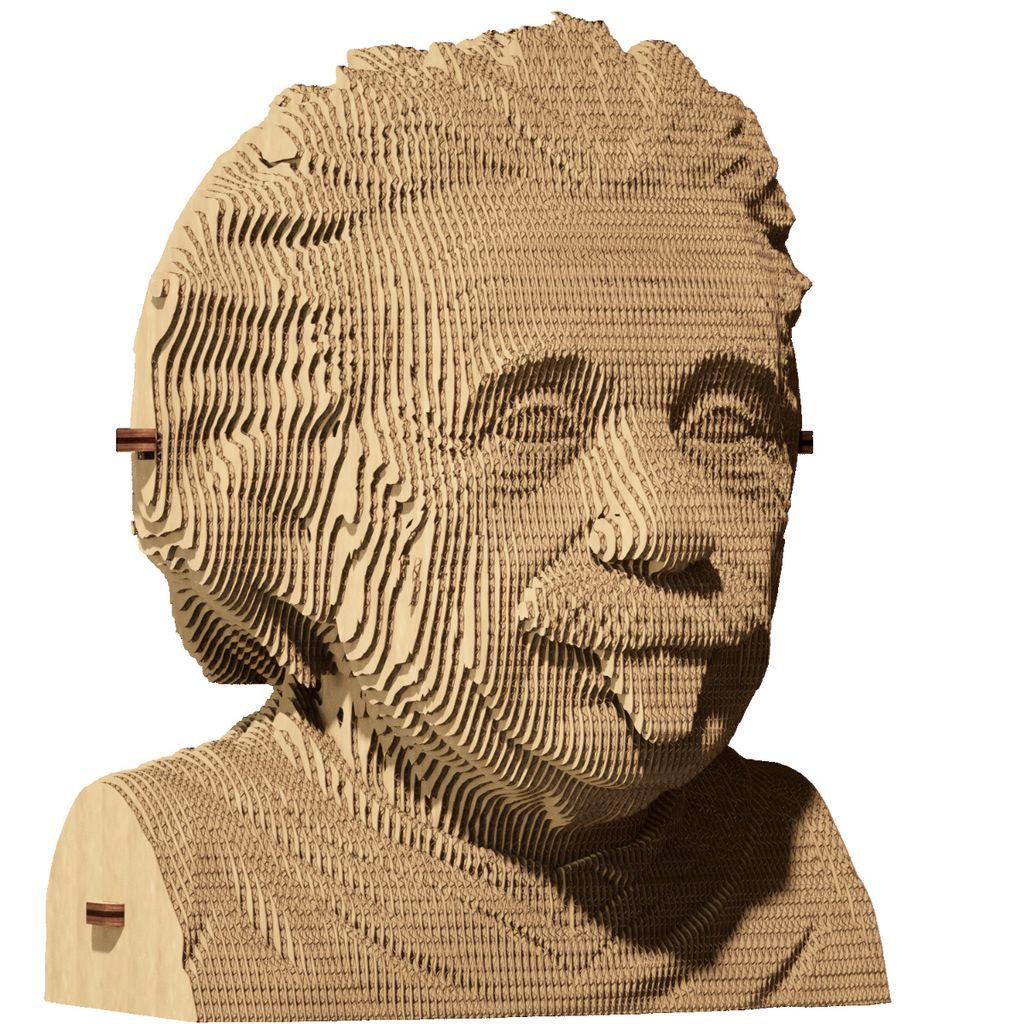 Cartonic Puzzle 3D Albert Einstein, buste, kit 3D en Image du produit 