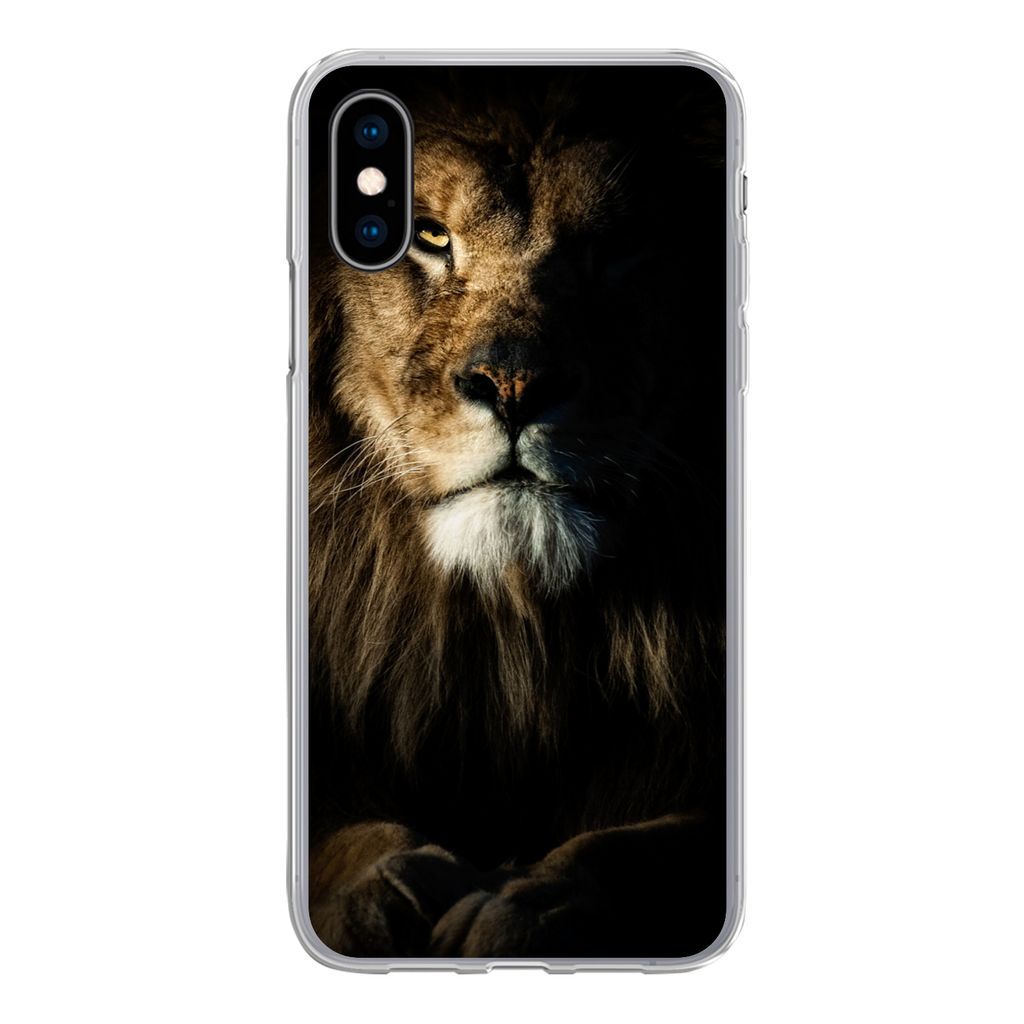 MuchoWow® Handyhülle Schutzhülle Hülle für iPhone X Löwe - Produktbild 