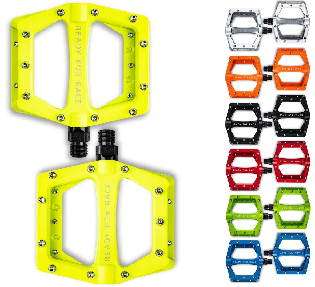 Pédales RFR Flat CMPT Golden One Size avec Grip Antidérapant Large