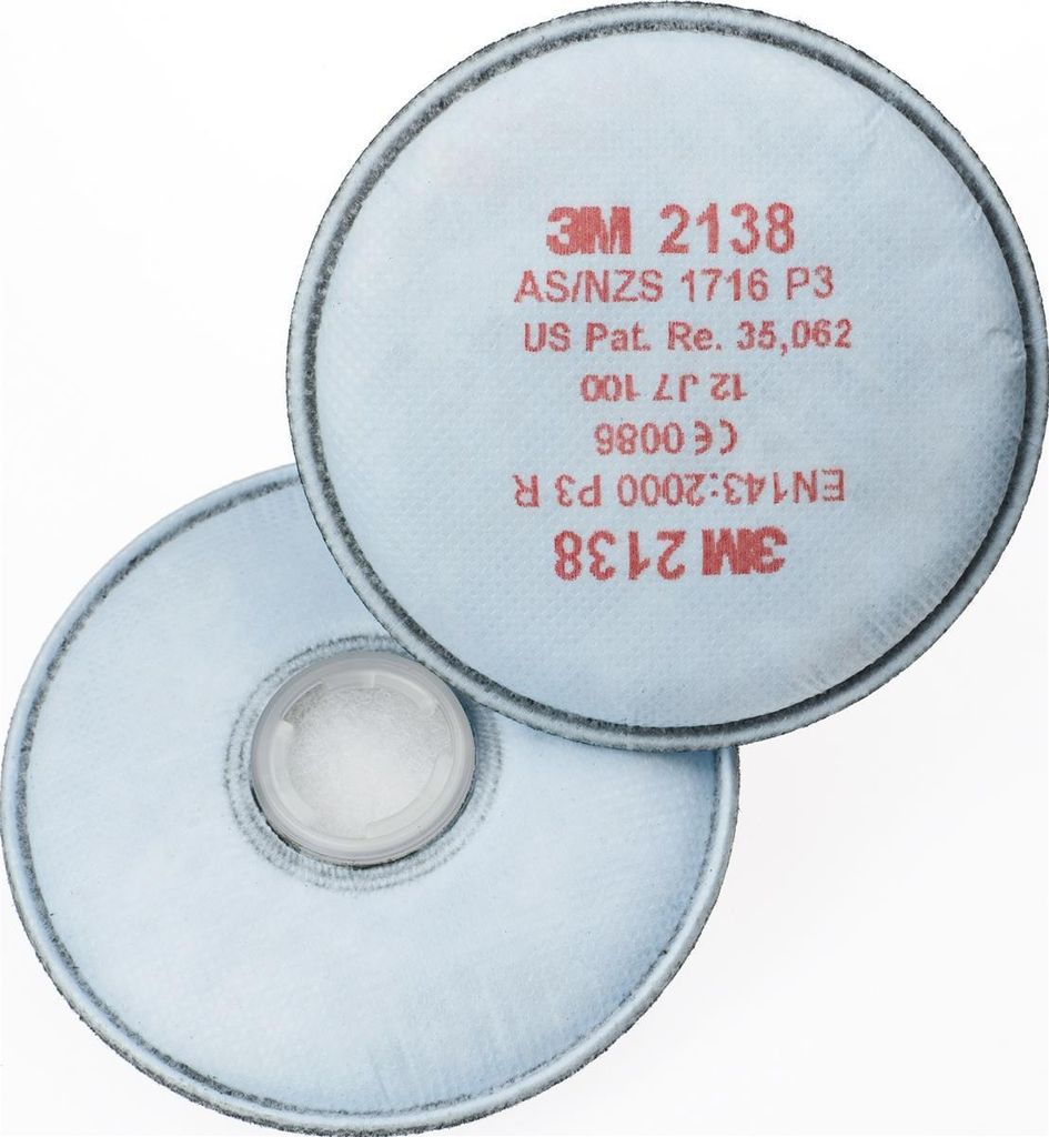 3M Rundpartikelfilter 2138 EN 1473:2000 P3R - 7000029735 Produktbild 
