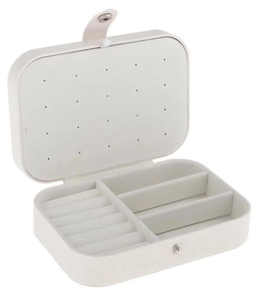 Verk 01782 Dizajnová šperkovnica 16 x 12 x 5,5 cm biela Obrázok produktu 