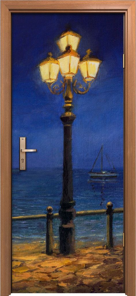 Türposter 80x200 cm Türaufkleber Türtapete Türfolie Klebefolie groß Sommerabend in Amalfi