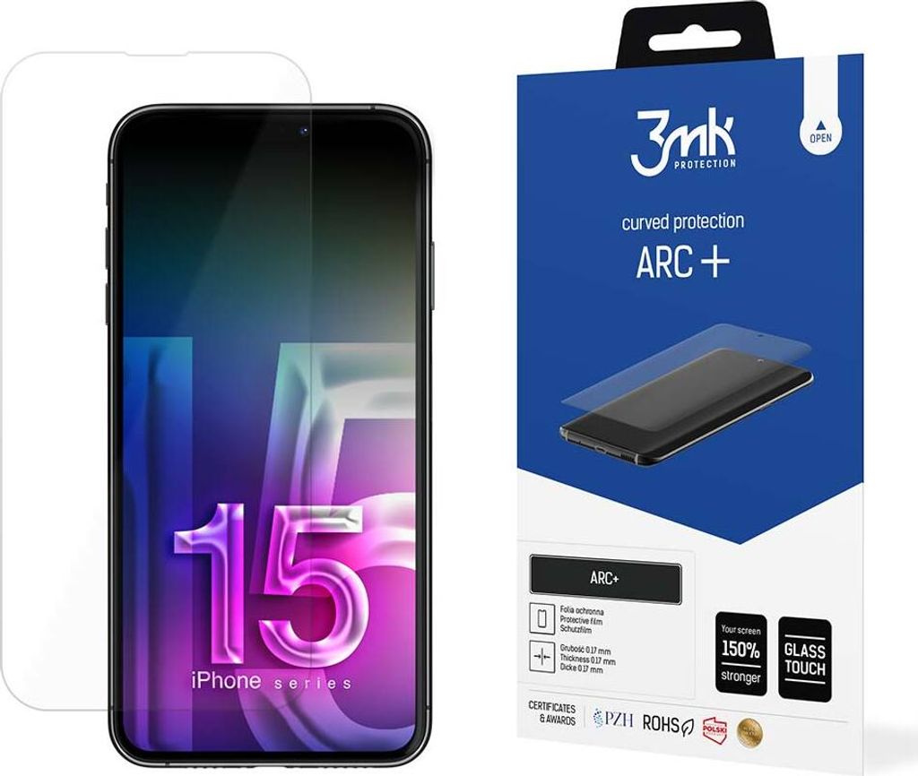 3MK Apple Schutzfolie ARC+ iPhone 15 Plus / 14 Plus