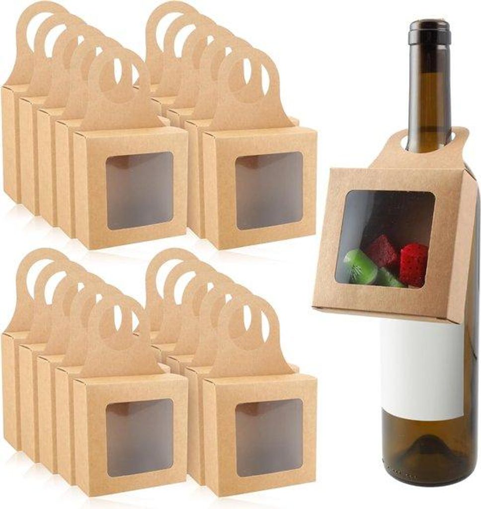 Vierkant Kartonnen Geschenkdozen für Geburtstag und Hochzeit - Kleine, leicht zu assemblierende Geschenkverpackungen aus Karton