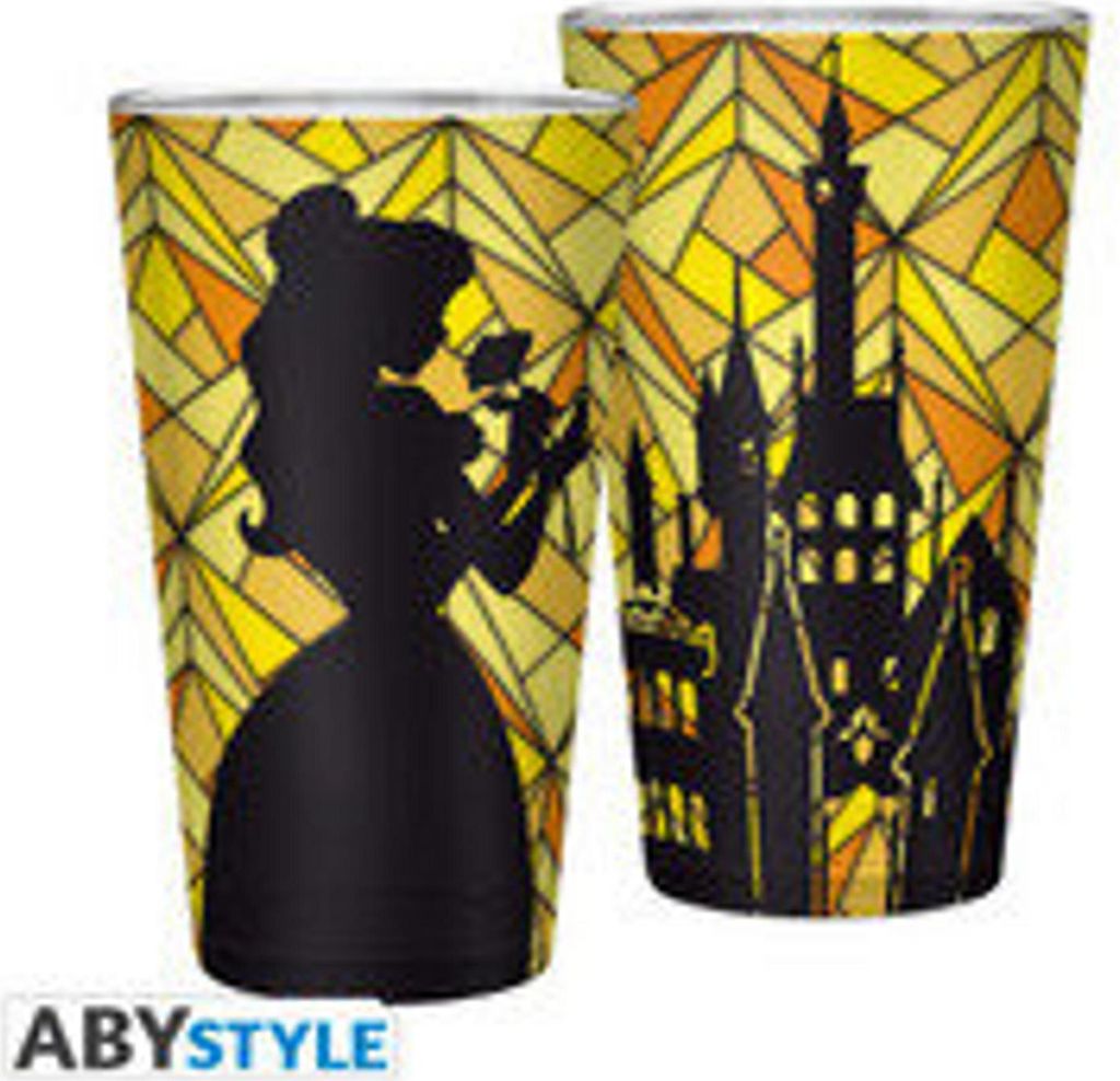 DISNEY - Large Glass - 400ml - The Beauty & the Beast : Belle