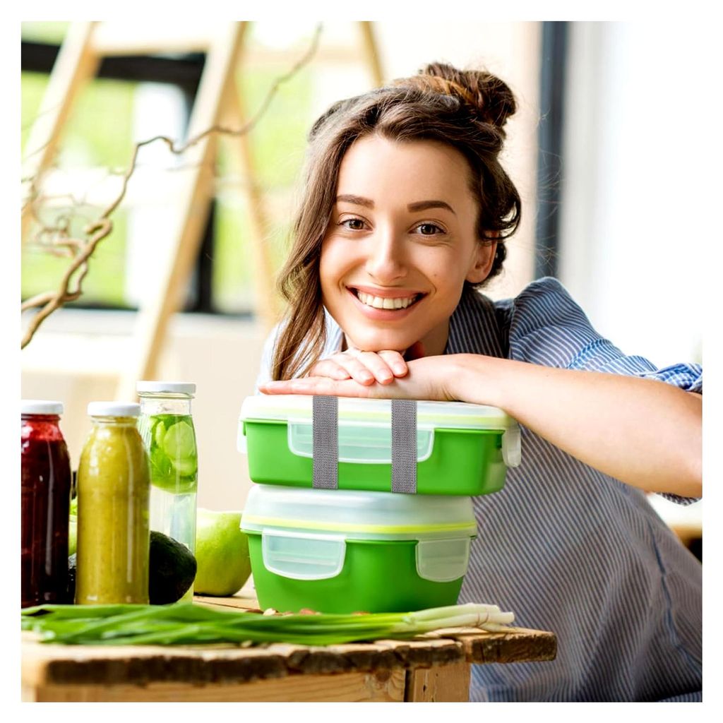 6 Stück Elastische Gurte für Bento Kasten 25mm X 320mm Grau