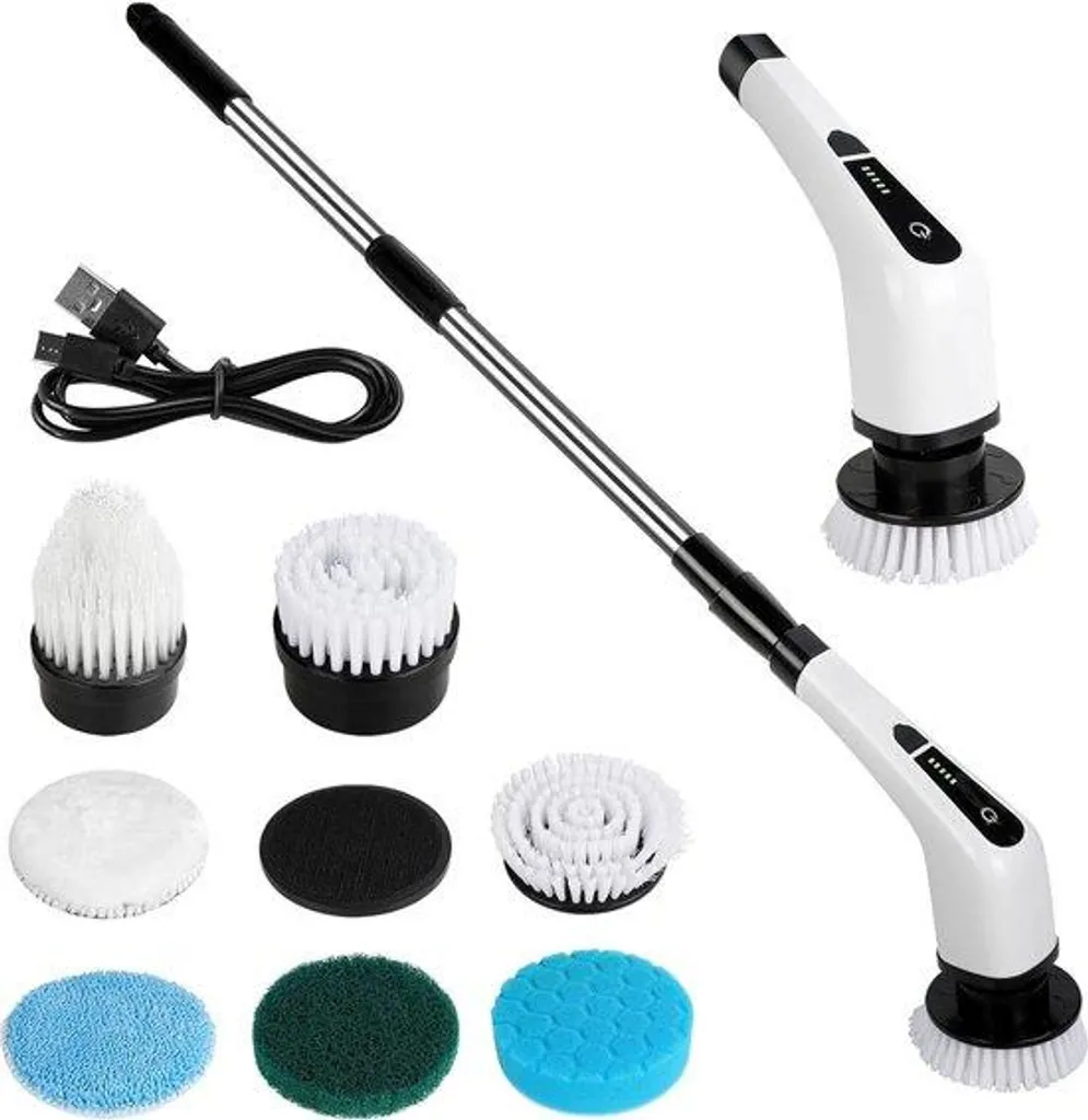 Brosse de nettoyage électrique : adieu mal de dos et taches de calcaire