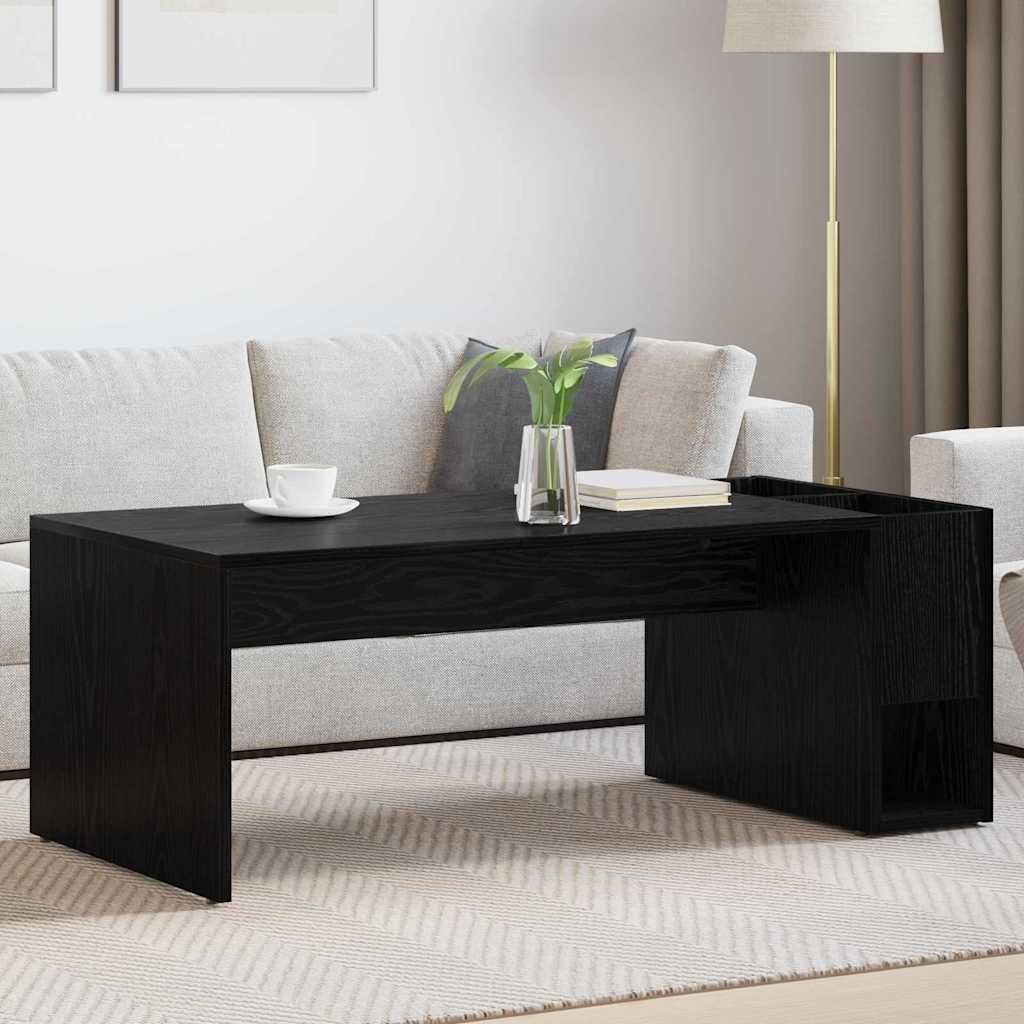 Maison Exclusive - Couchtisch Schwarz Eichen-Optik 101,5 x 50 x 37 cm