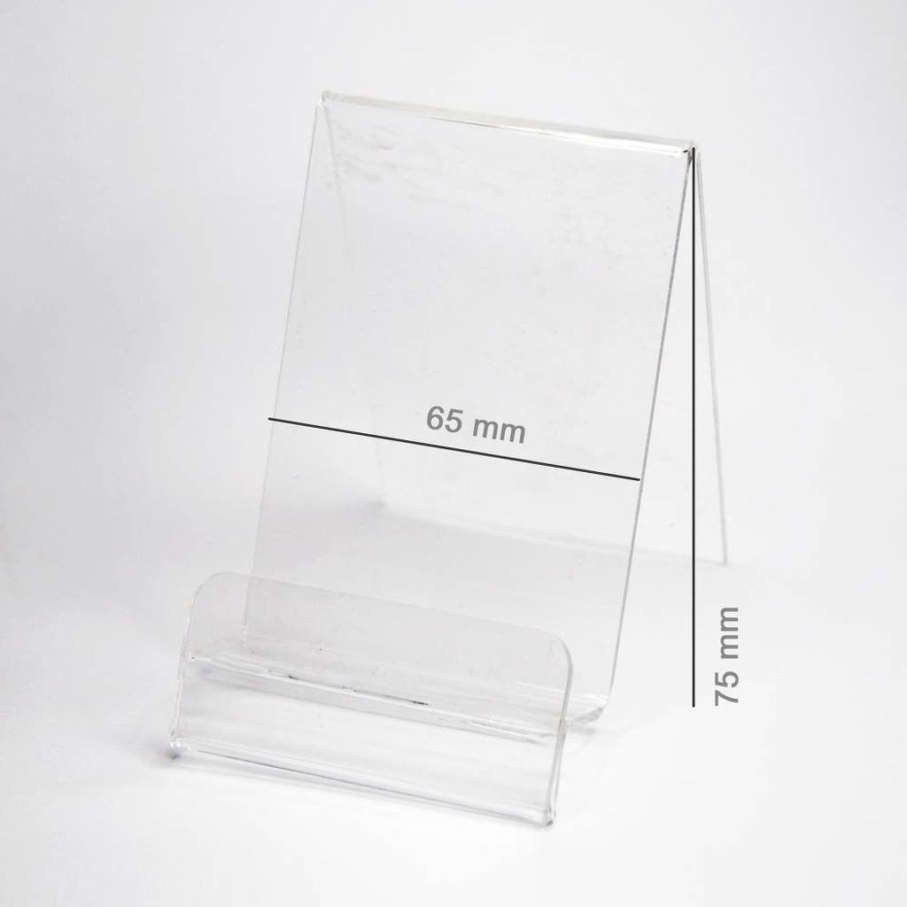 HANDYHALTERUNG VERTIKAL PLEXI (fuer Smartphone) 65 mm
