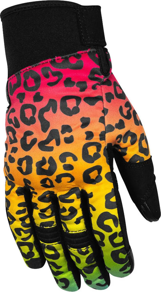 Gants moto femme ajustés et protecteurs Bonnie V2 Panther Noir Taille S