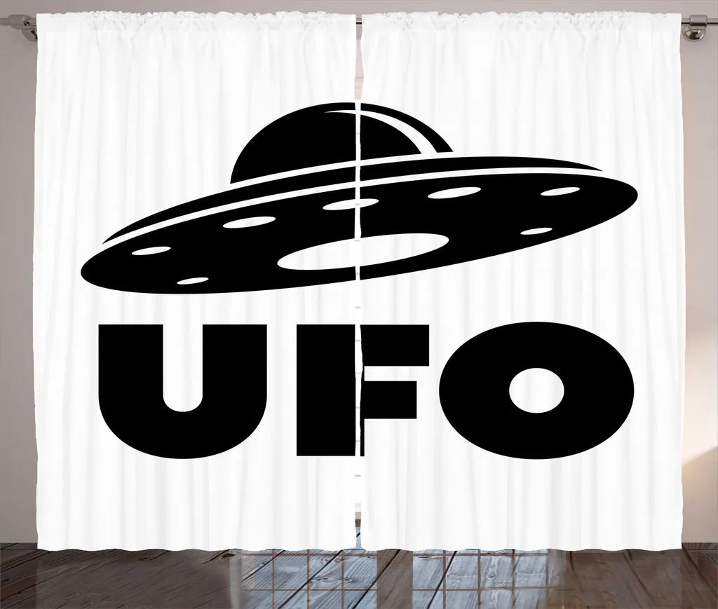 ABAKUHAUS Rideau froncé UFO extraterrestre 280x225 cm Gris Anthracite