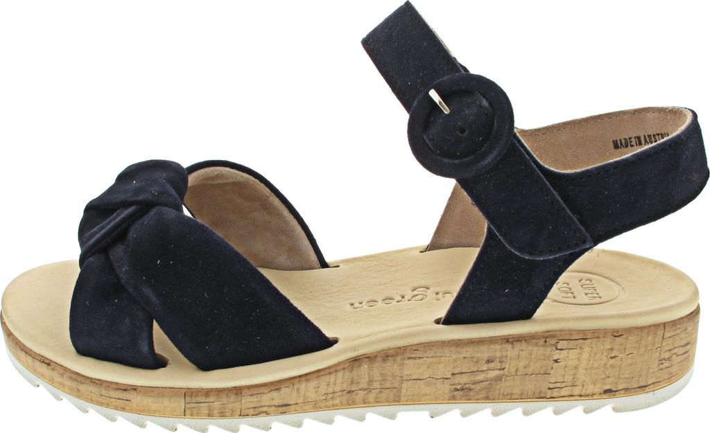 Paul Green 6105-035 Damenschuhe, Sandalette, Blau, Leder, Produktbild 