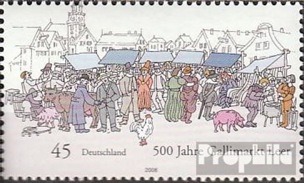 Briefmarken BRD (BR.Deutschland) 2008 Mi 2696 (kompl.Ausg.) Produktbild 