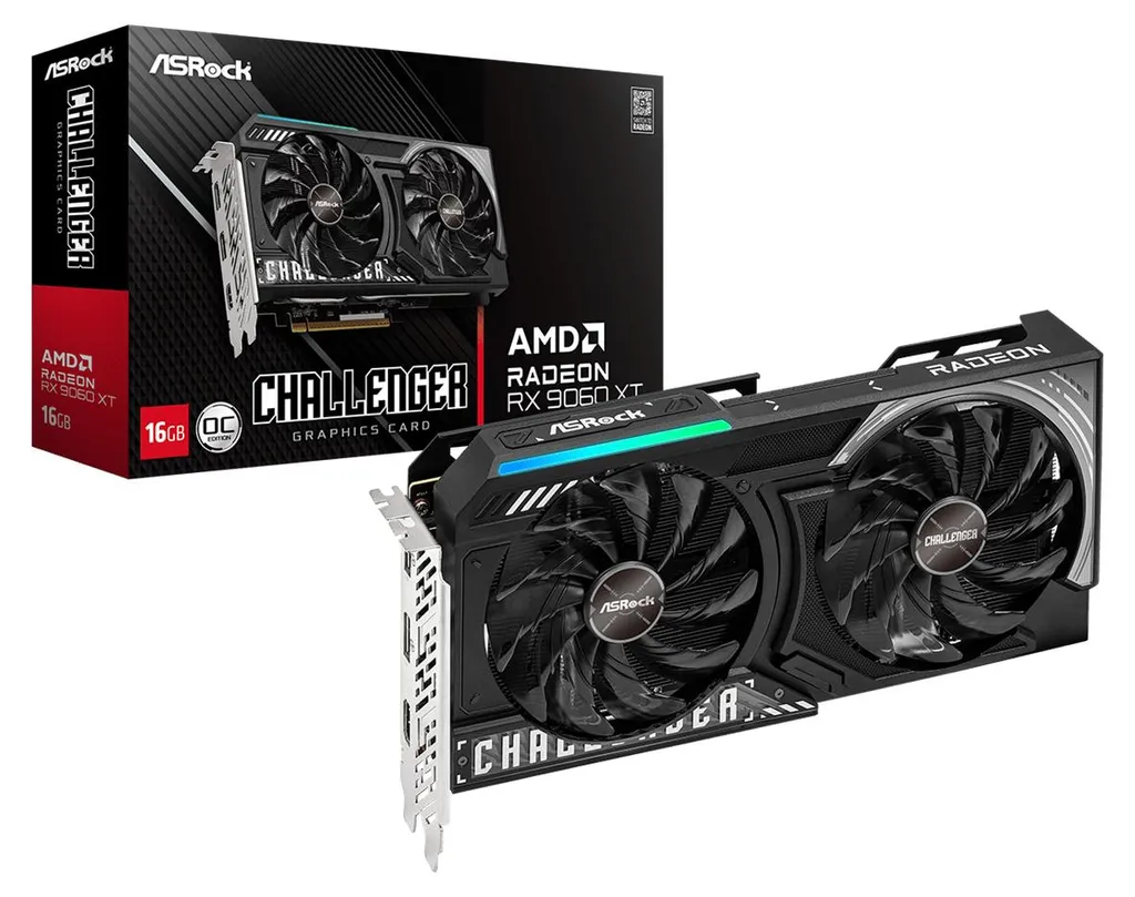 Carte graphique ASRock Radeon RX 9060 XT Challenger 16 Go GDDR6