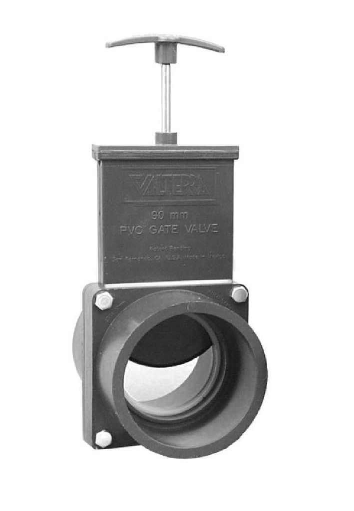 Valterra Zugschieber 50 mm Edelstahlspindel Kunsstoffplatte Produktbild 