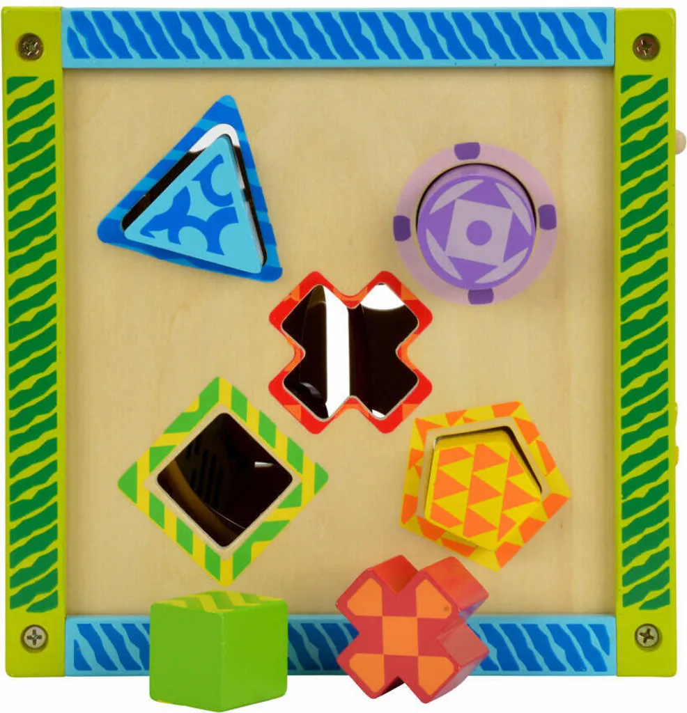 Cube d'Éveil Multi-activités en Bois Eichhorn Color pour Bébé dès 1 An - 14
