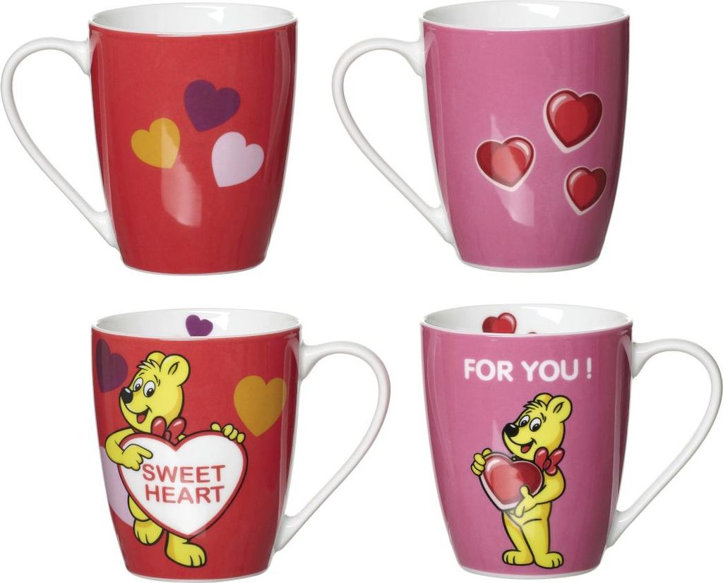 Ritzenhoff und Breker Haribo Kaffeebecher Sweet Heart 2fach Produktbild 