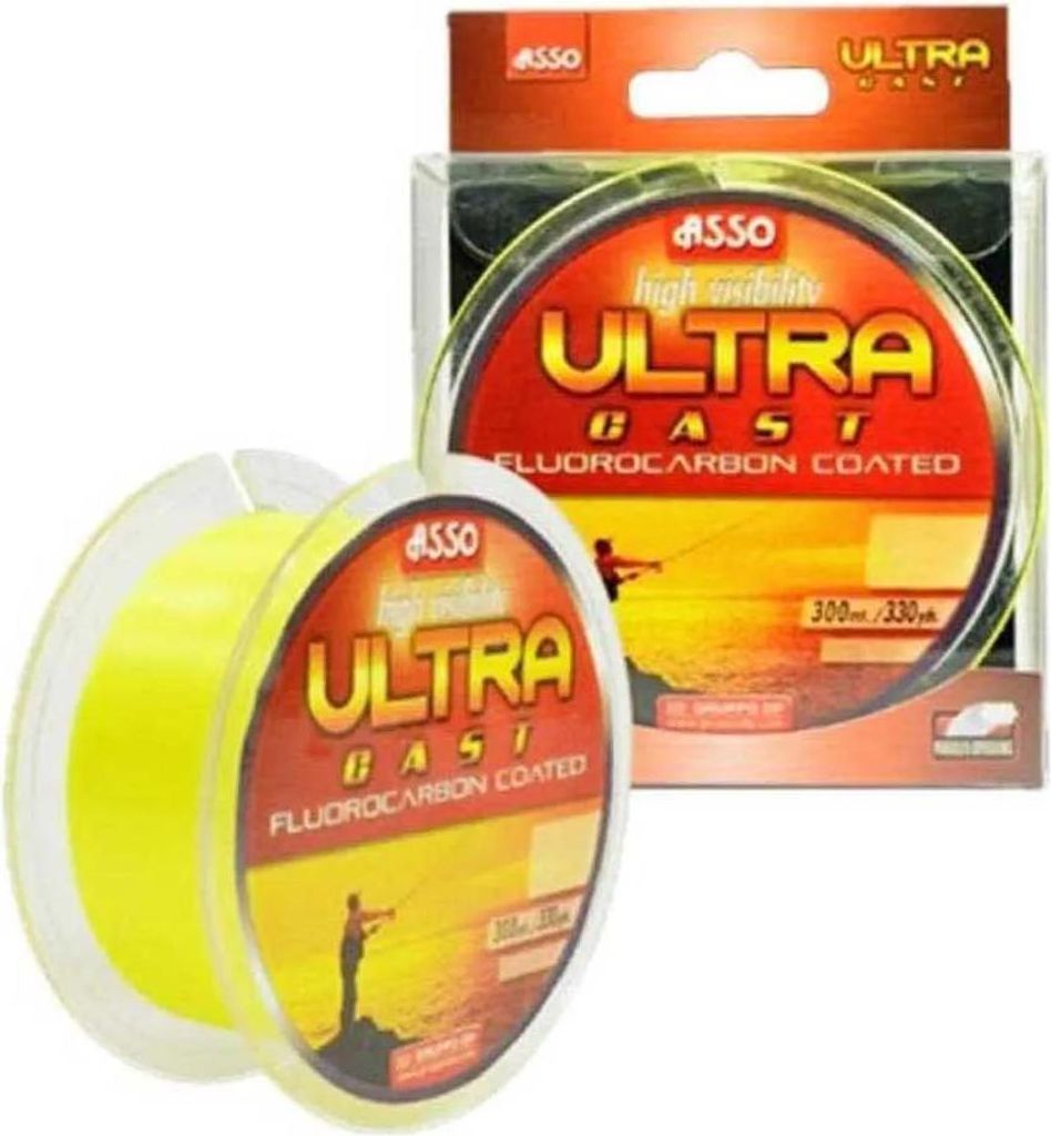 Asso Ultra Cast Paralelo 300 M Monofile Schnüre Durchsichtig 0.360 mm Durchsichtig 0.360 mm