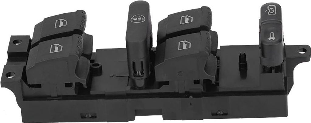 Fensterregler-Taste, vorne linker ABS Elektrischer Schalter Schwarz wärmefest hohe Empfindlichkeit für Upgrade-Ersatz B5 1998-2004