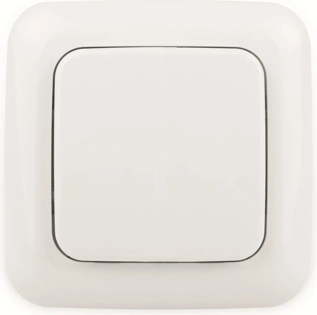 Interrupteur mural Smartwares Plug & Connect blanc avec portée de 30m - 12