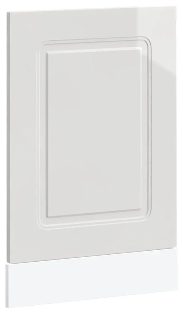 Habillage de porte pour lave-vaisselle blanc brillant 45x57 cm