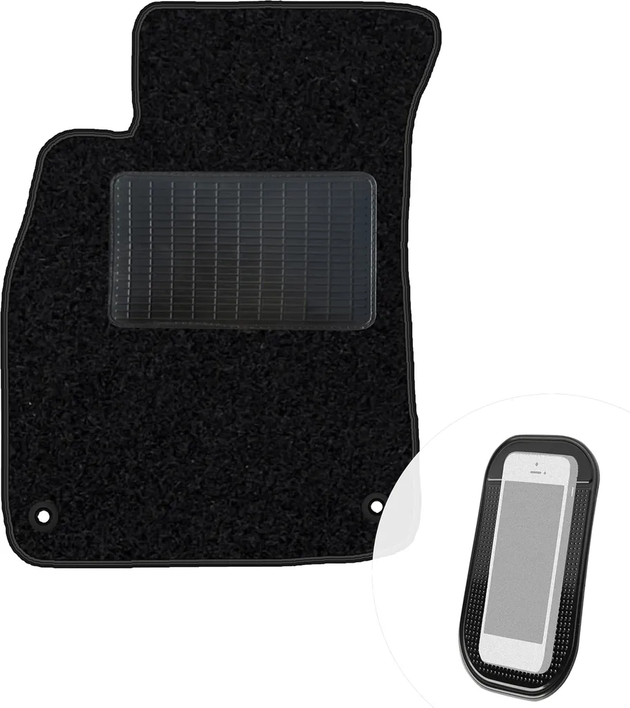 Tappetino Audi A4 B6 B7 Seat Exeo Velluto Nero 1pz - Qualità moto-MOLTICO