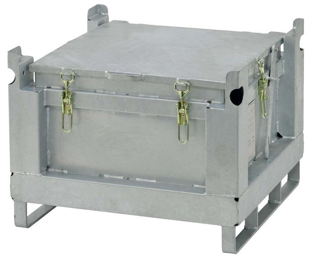 Akku-Sammelbehälter Cemo, aus Stahl, 120 L