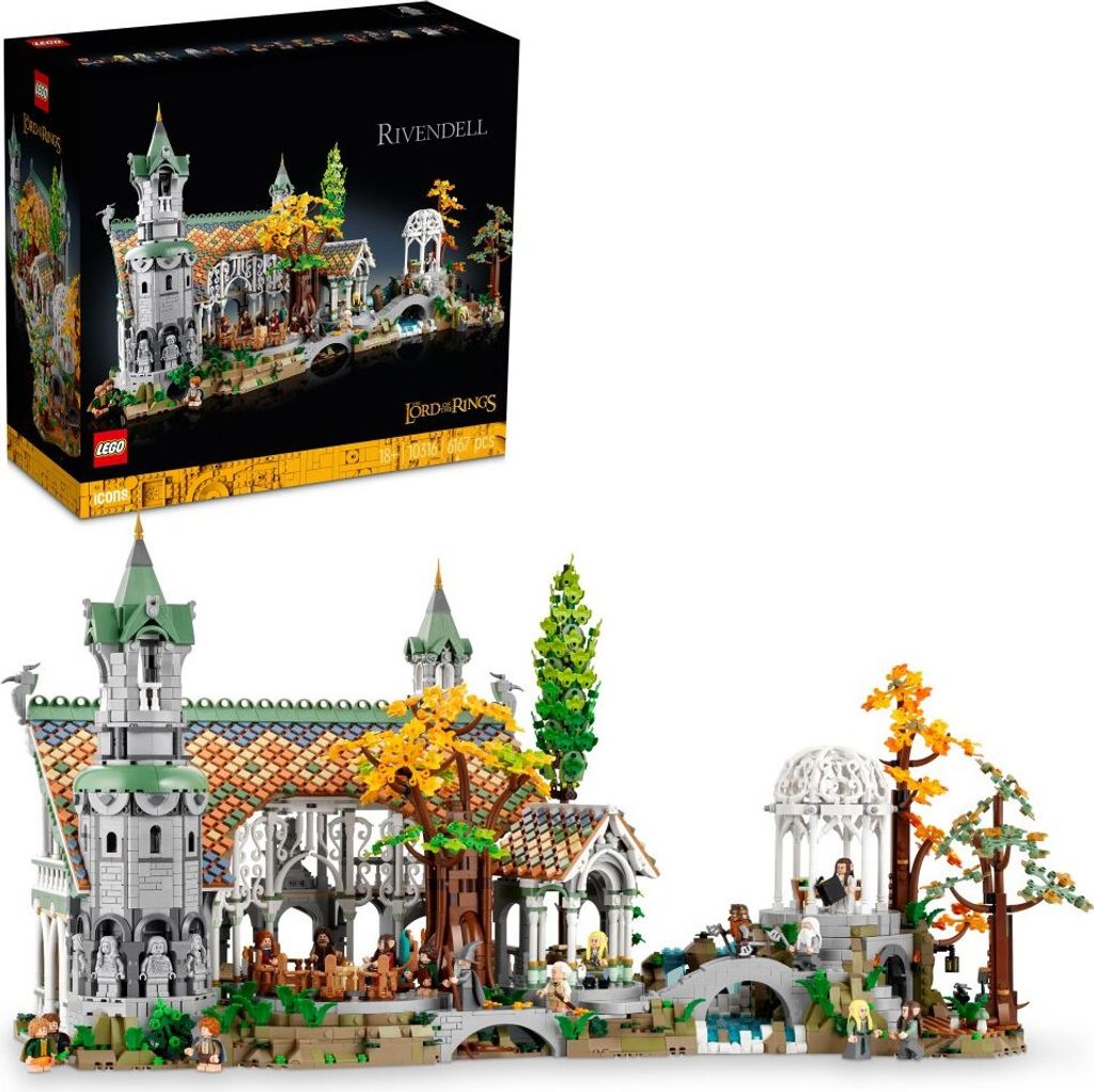 LEGO 10316 Icons DER HERR DER RINGE: BRUCHTAL, Großes Set Produktbild 