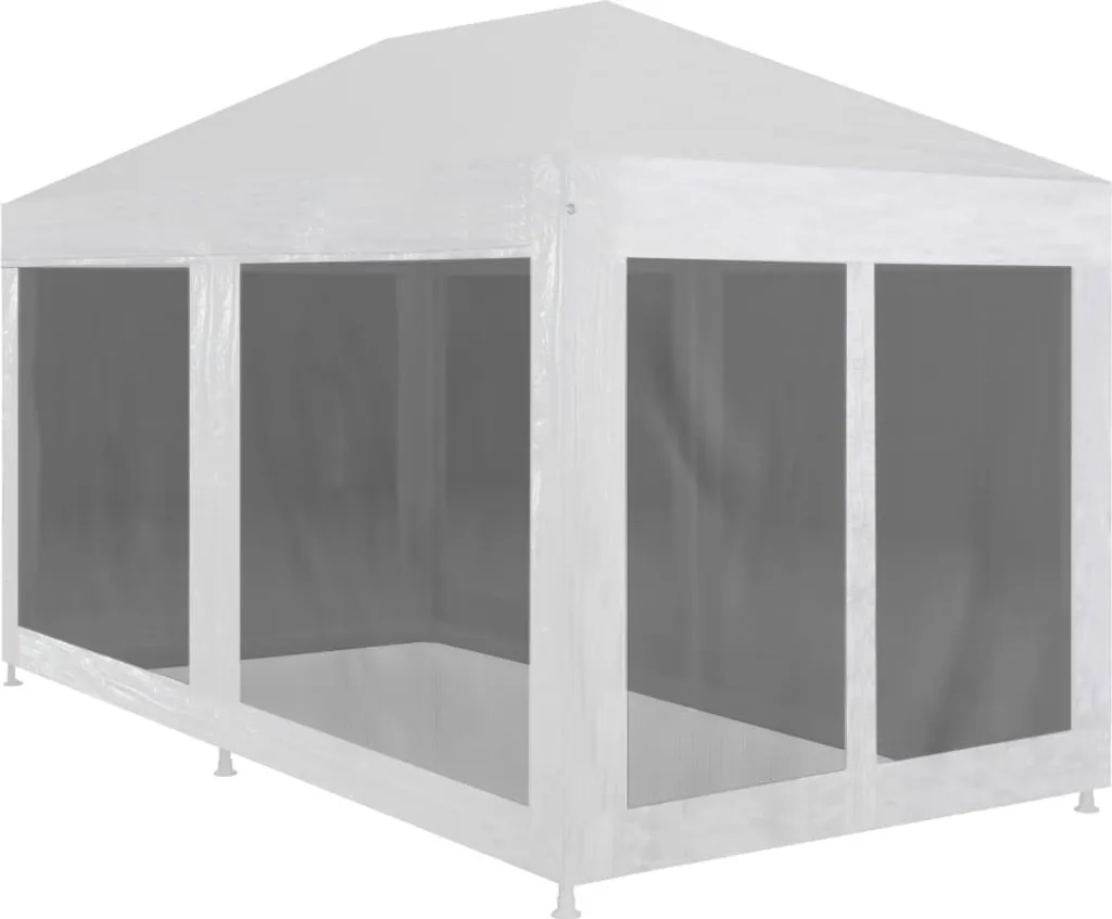 Tenda per Feste Living Store 6x3m: Gazebo con Pareti in Rete Anti-Insetti