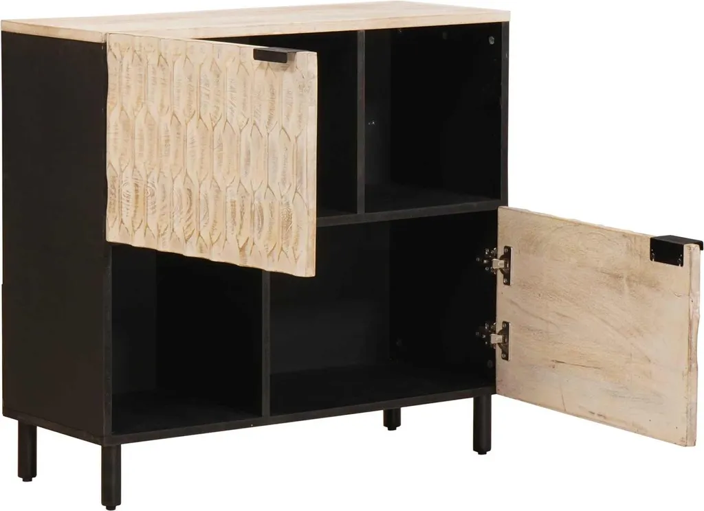 vidaXL Credenza Uni Superficie lavata bianca