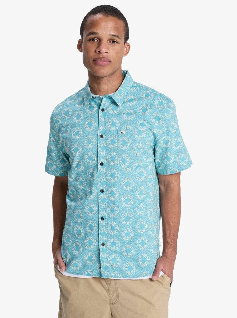 Chemise de Vacances Quiksilver Apero Classic SS Aqua Ocean Mayhem 32