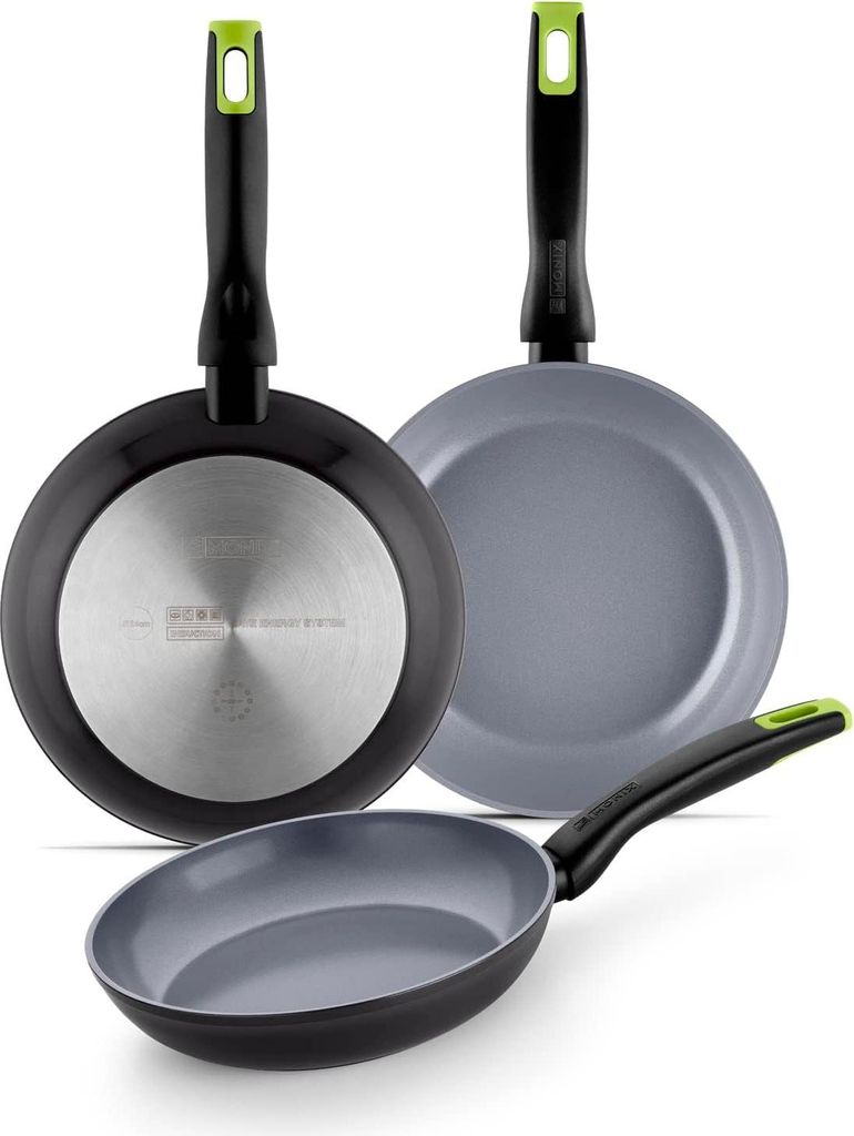 Set aus 3 Töpfen - geschmiedetes Aluminium - geeignet für Induktion - 18-22-26 cm