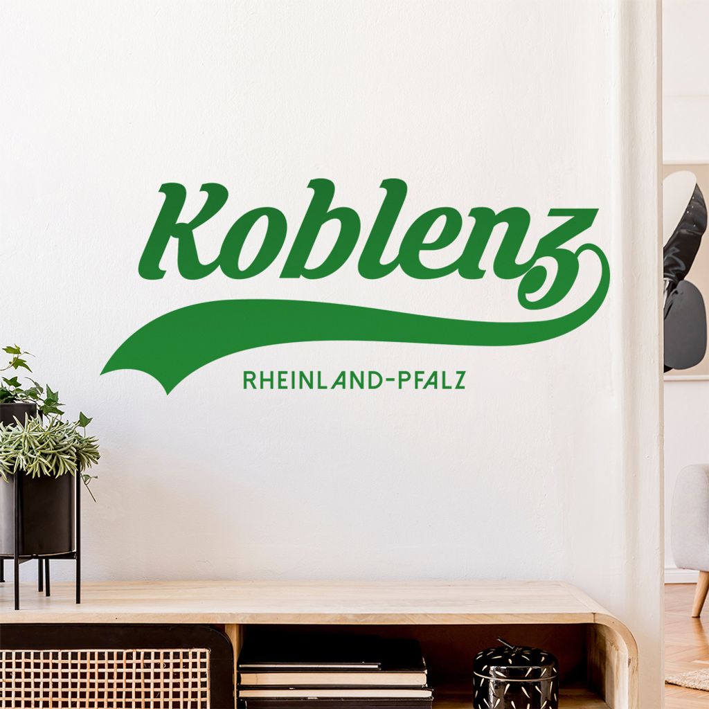 Koblenz Rheinland-Pfalz Wandtattoo Wandaufkleber Wall Sticker - Dekoration, Küche, Wohnzimmer, Schlafzimmer, Badezimmer