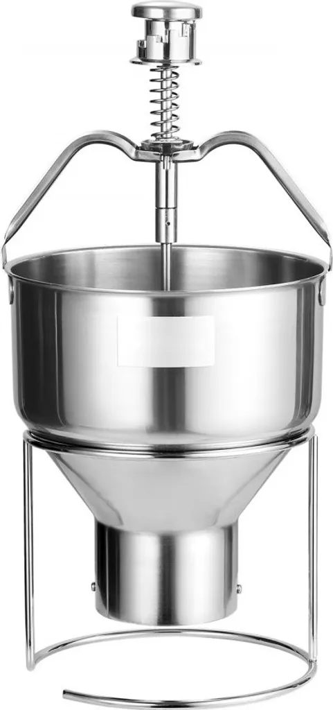 Machine à beignets manuelle inox 2,4L - Distributeur de pâte avec support - 11