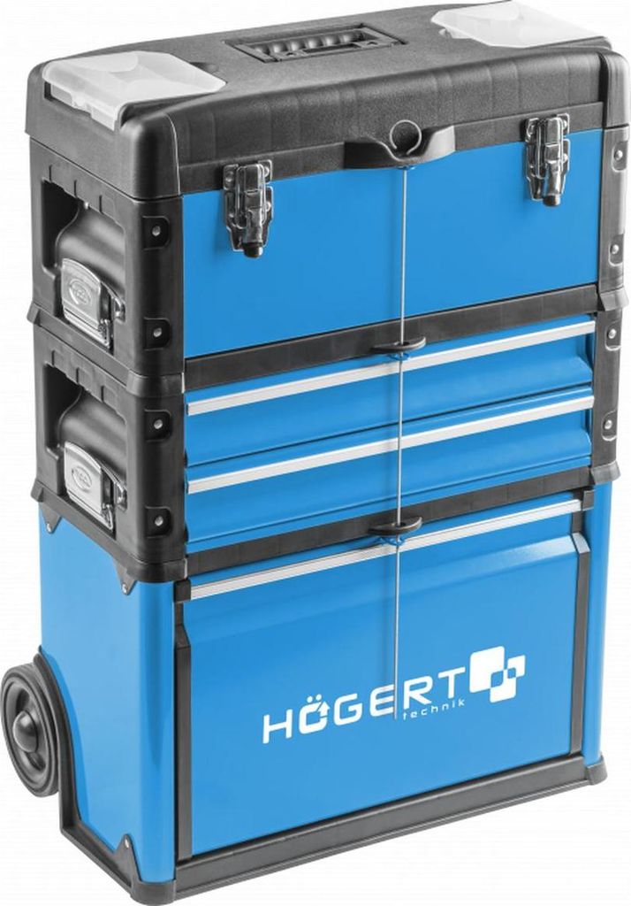 Högert Mobiler 3-teilige Werkzeugkasten / Werkzeugwagen