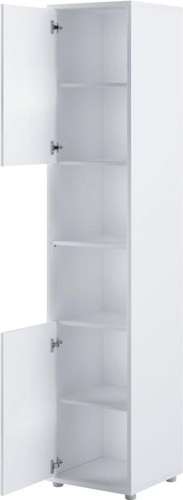 Mirjan24 Regal - Beischrank Bed-Concept BC-08, Stilvoll Regal, Schlafzimmer Schrank (Farbe: Weiß Matt)