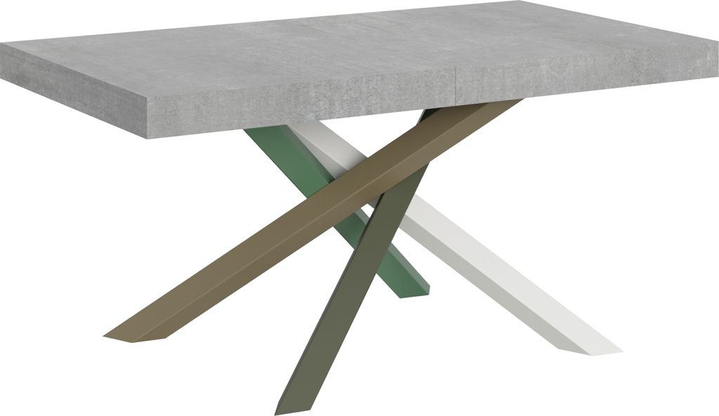 ITAMOBY - Ausziehtisch 160/264x90 cm Volantis Zement Tischbeinein 4/A Farbkombination