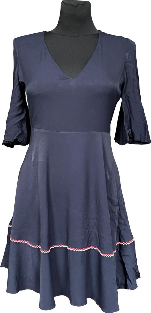 Tommy Hilfiger Pre-Knee Kleid Stilvoll Bequem Marineblau 36