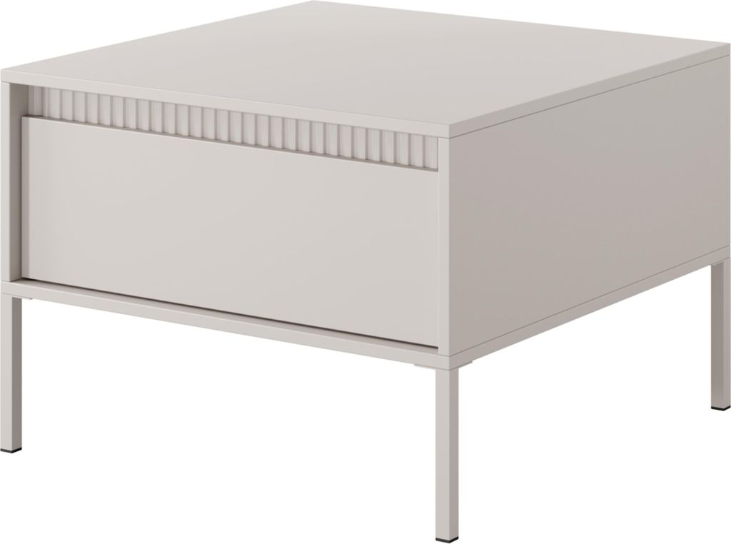 Masseno Couchtisch SENSATO 68 cm Kaffetisch für Wohnzimmer Sofatisch Wohnzimmertisch Beige