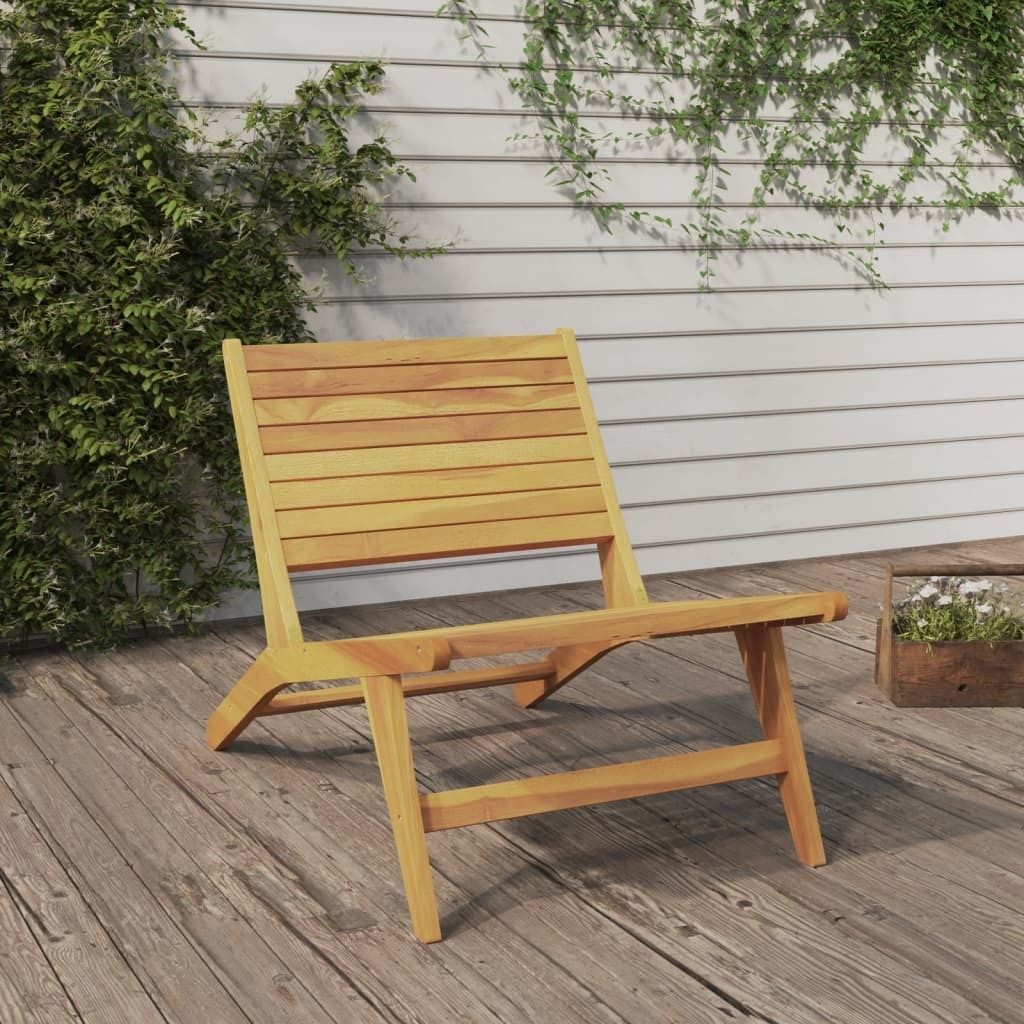 The Living Store Gartenstuhl Massivholz Teak