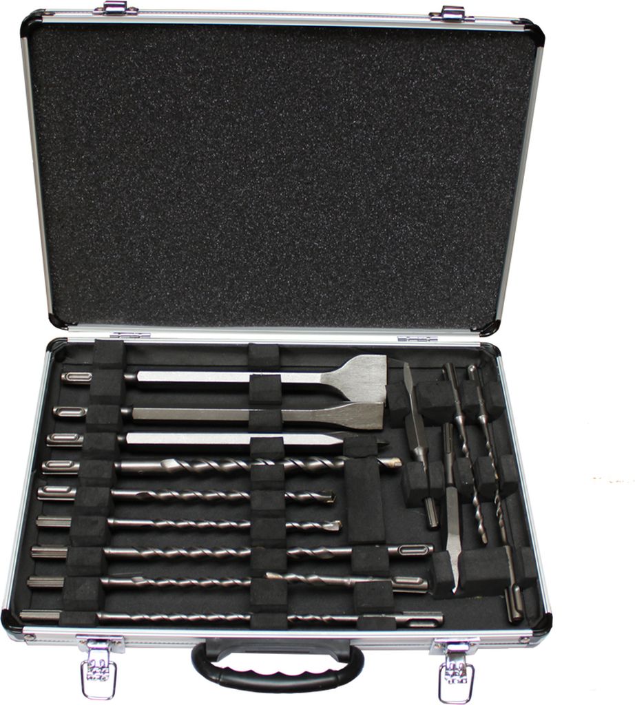 Makita D-21200 17tlg. SDS-Plus Bohrer und Meißel Set im Alukoffer