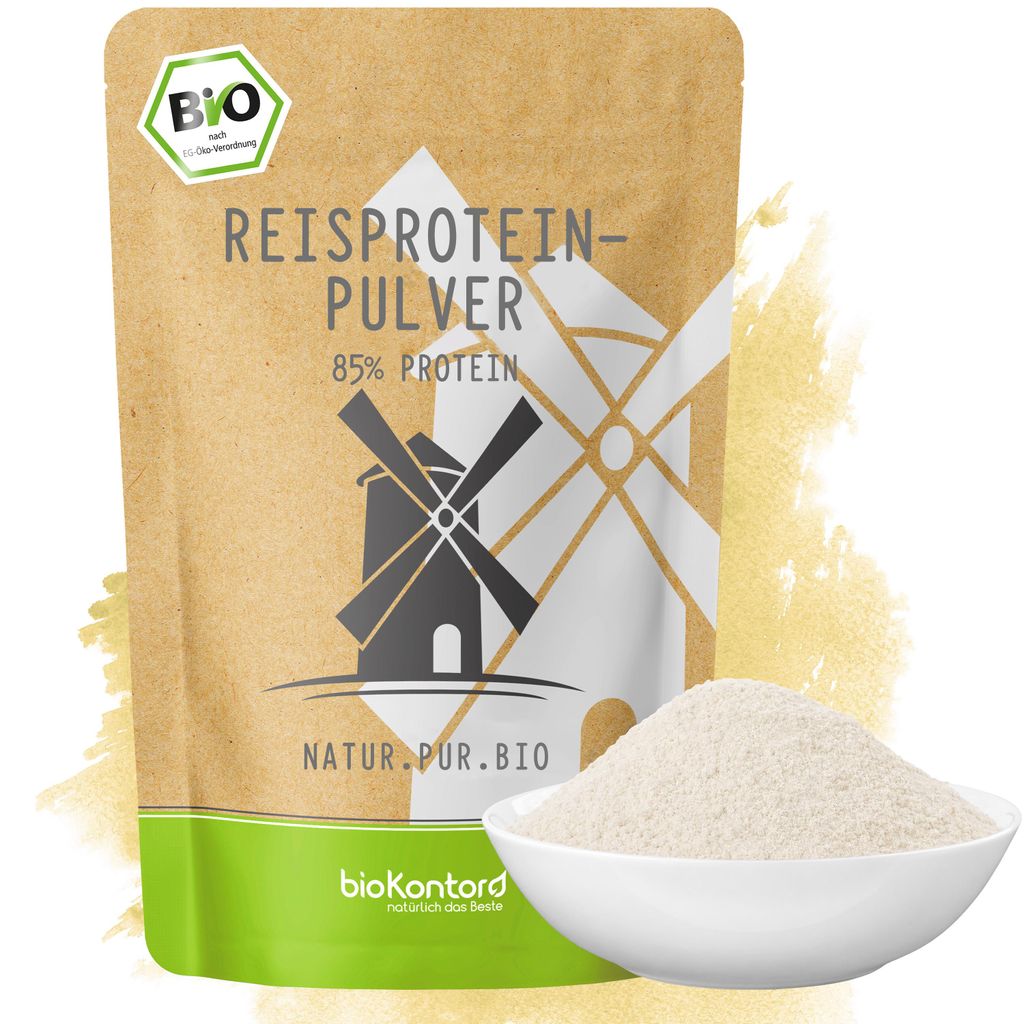 Reisprotein 500 g - 85 % veganes Protein - bioKontor Produktbild 