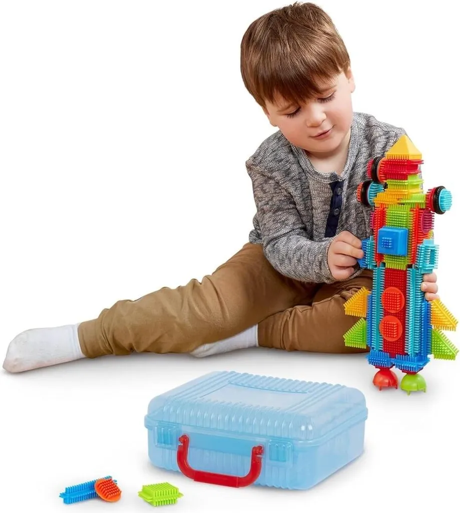 Blocs à poils Bristle Blocks en carton de 50 pièces pour enfants dès 2 ans