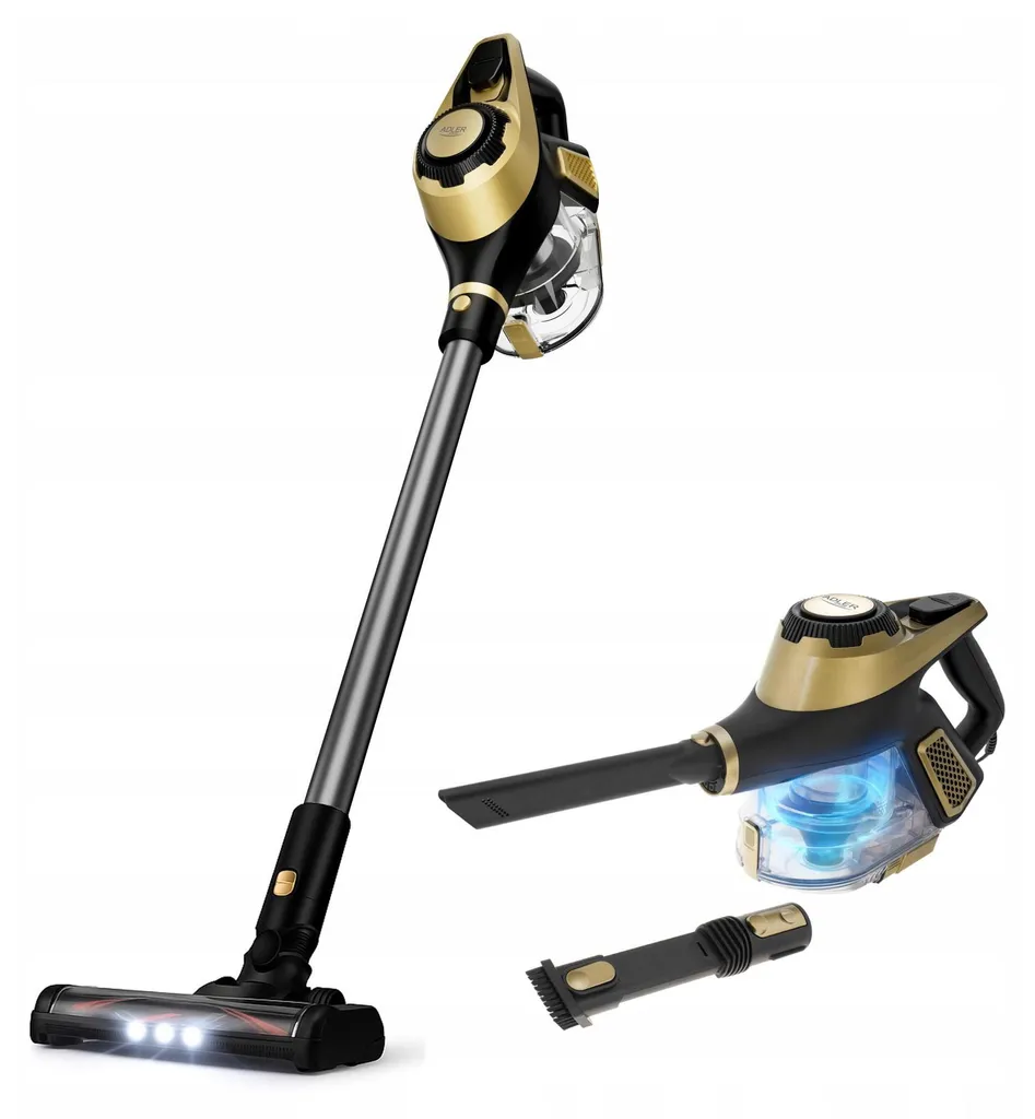 Pulizia Senza Sforzo: Adler AD 7083 Gold Aspirapolvere Verticale LED