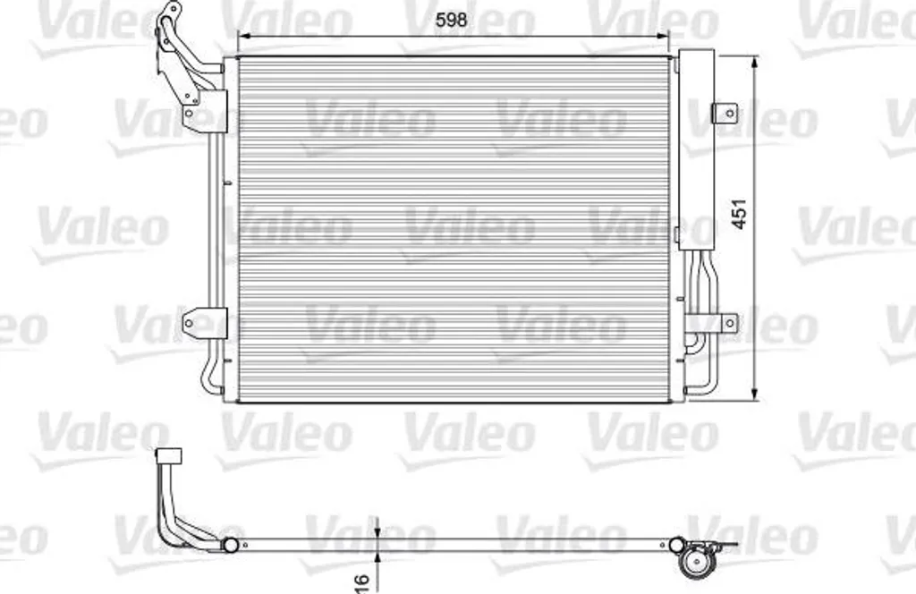 Condensateur climatisation Valeo 814091 pour VW Tiguan qualité origine