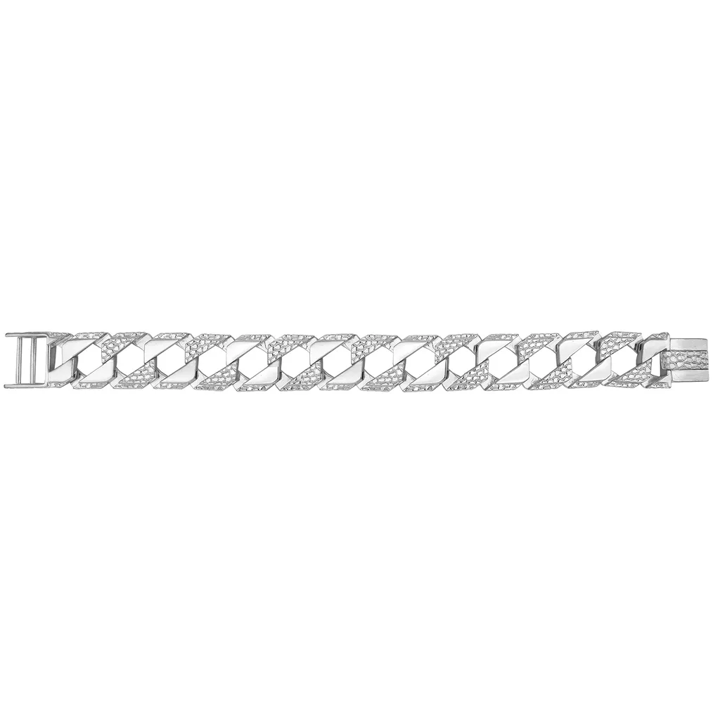 Bracelet Homme Argent 925 - Mailles 19mm, 22cm, 59g - Modèle TRS25348