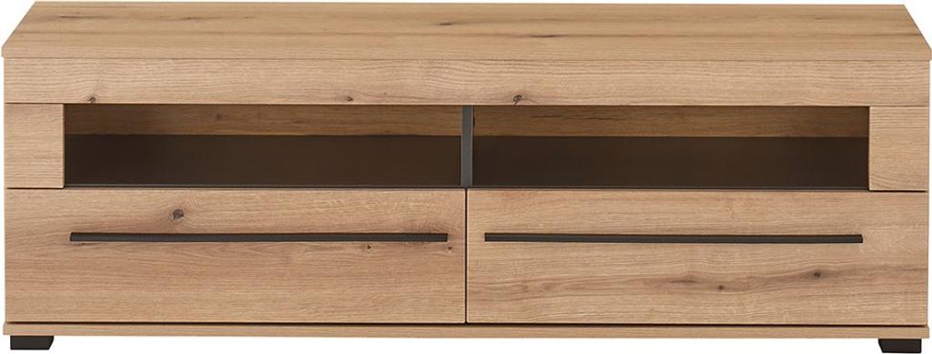 Wohnzimmer-Lowboard 140 cm breit in Eiche mit 2 Schubladen & Softclose-Funktion COLORADO-61
