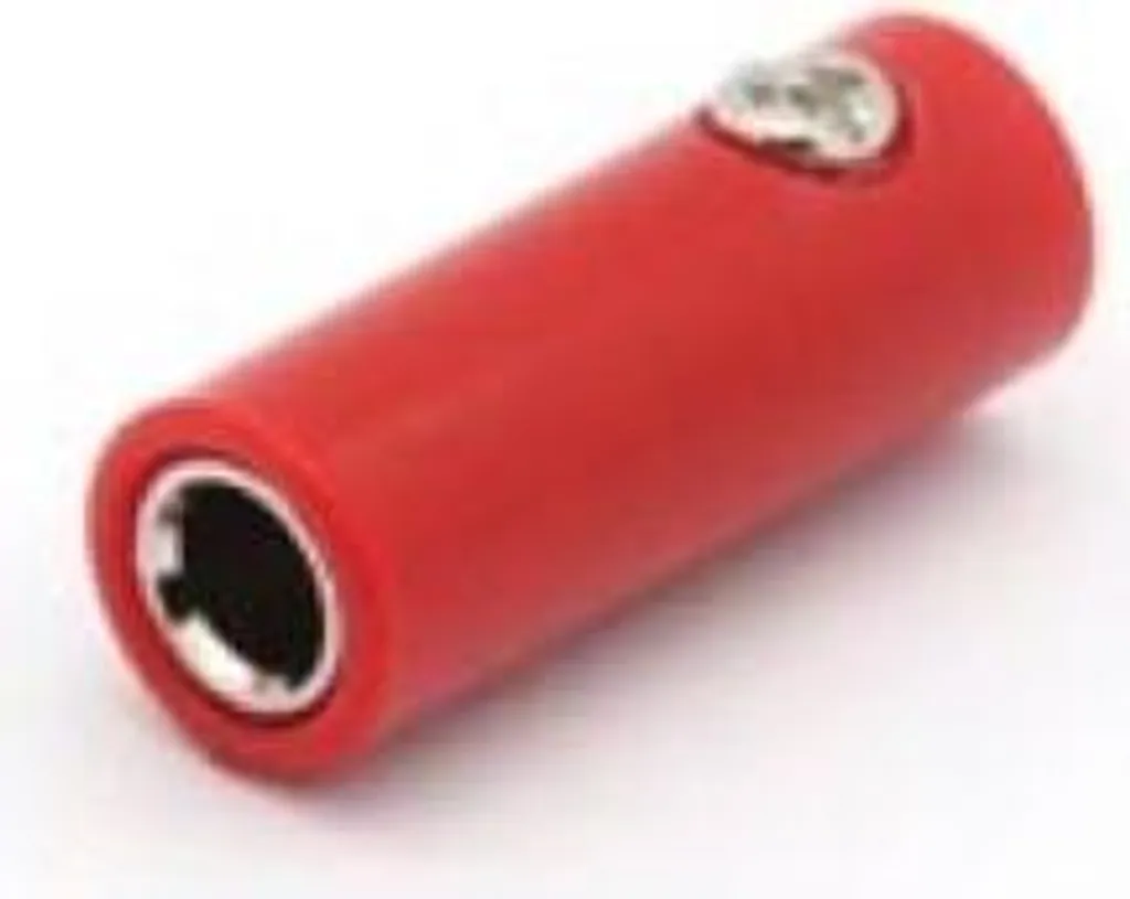 Connecteur Fiche Banane à Visser Rouge - Velleman CM28R - Connectique
