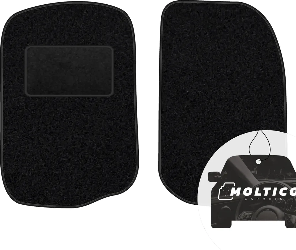 Tappetini moto-MOLTICO Neri per Seat Toledo I 1991-1999 - Velluto 2 pz